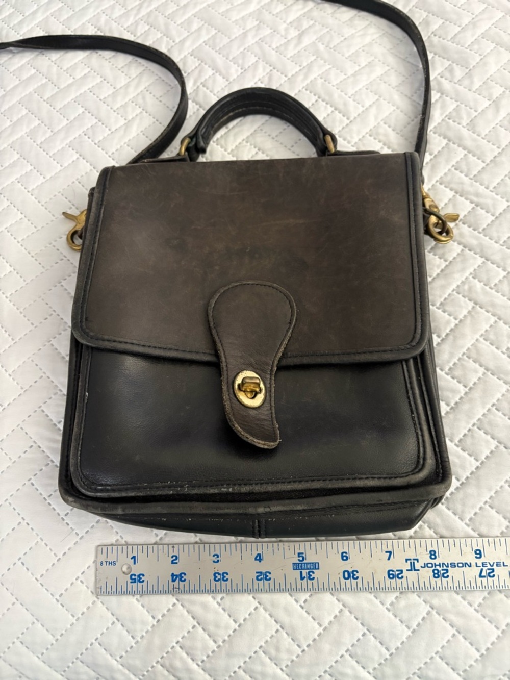 Coach Vintage Station Bag Leather Crossbody Bag